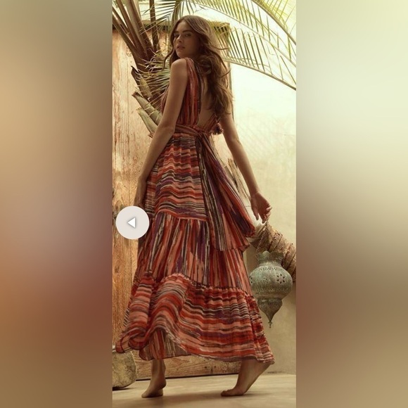 Misa Los Angeles Dresses & Skirts - Misa Los Angeles Striped Multicolor Maxi Dress